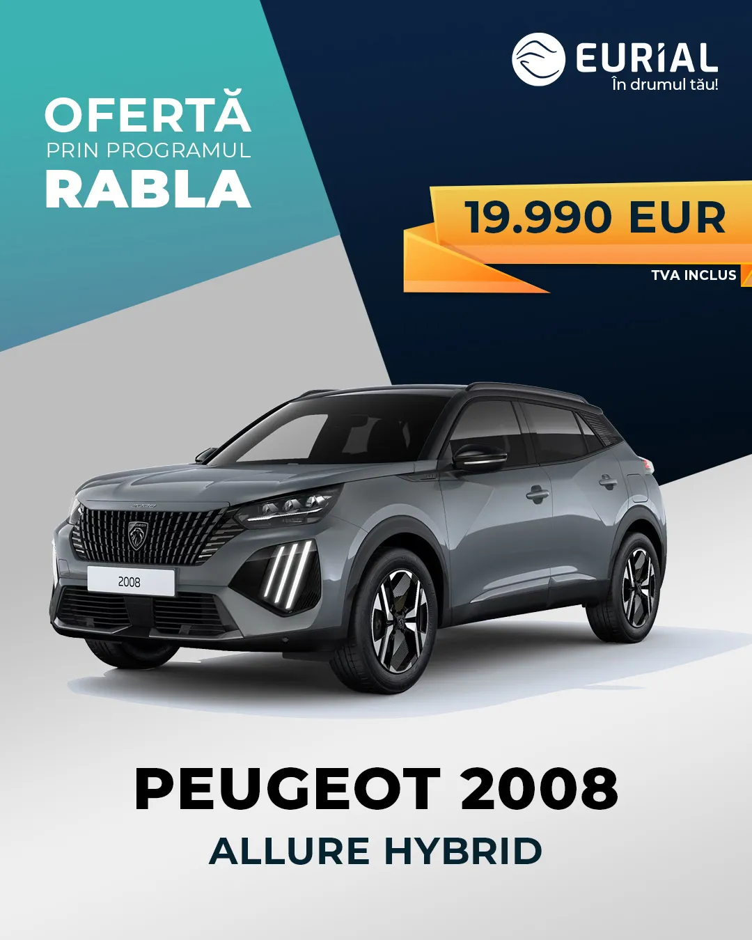 Ofertă Rabla Peugeot 2008 — de la 19.990 EUR TVA inclus