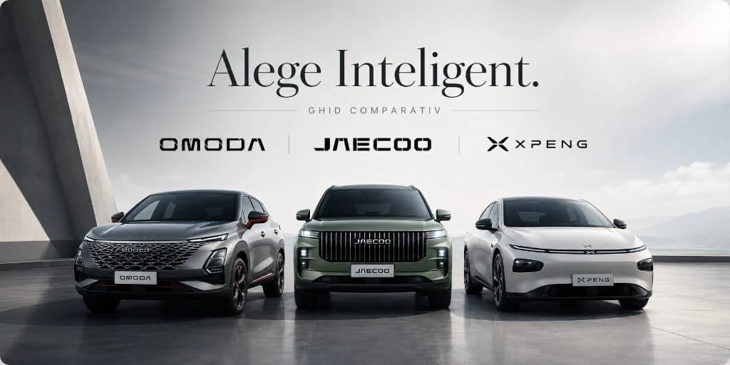 Alege Inteligent — ghid comparativ OMODA, Jaecoo, XPeng
